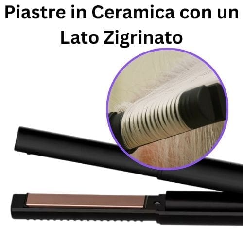 laste in ceramica con un lato zigrinata